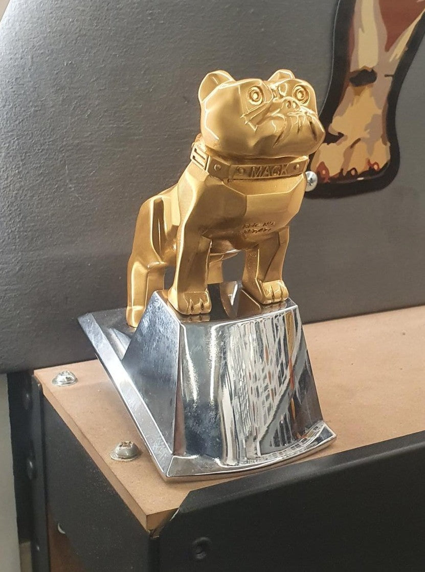 MACK "GOLD" BULLDOG MASCOT