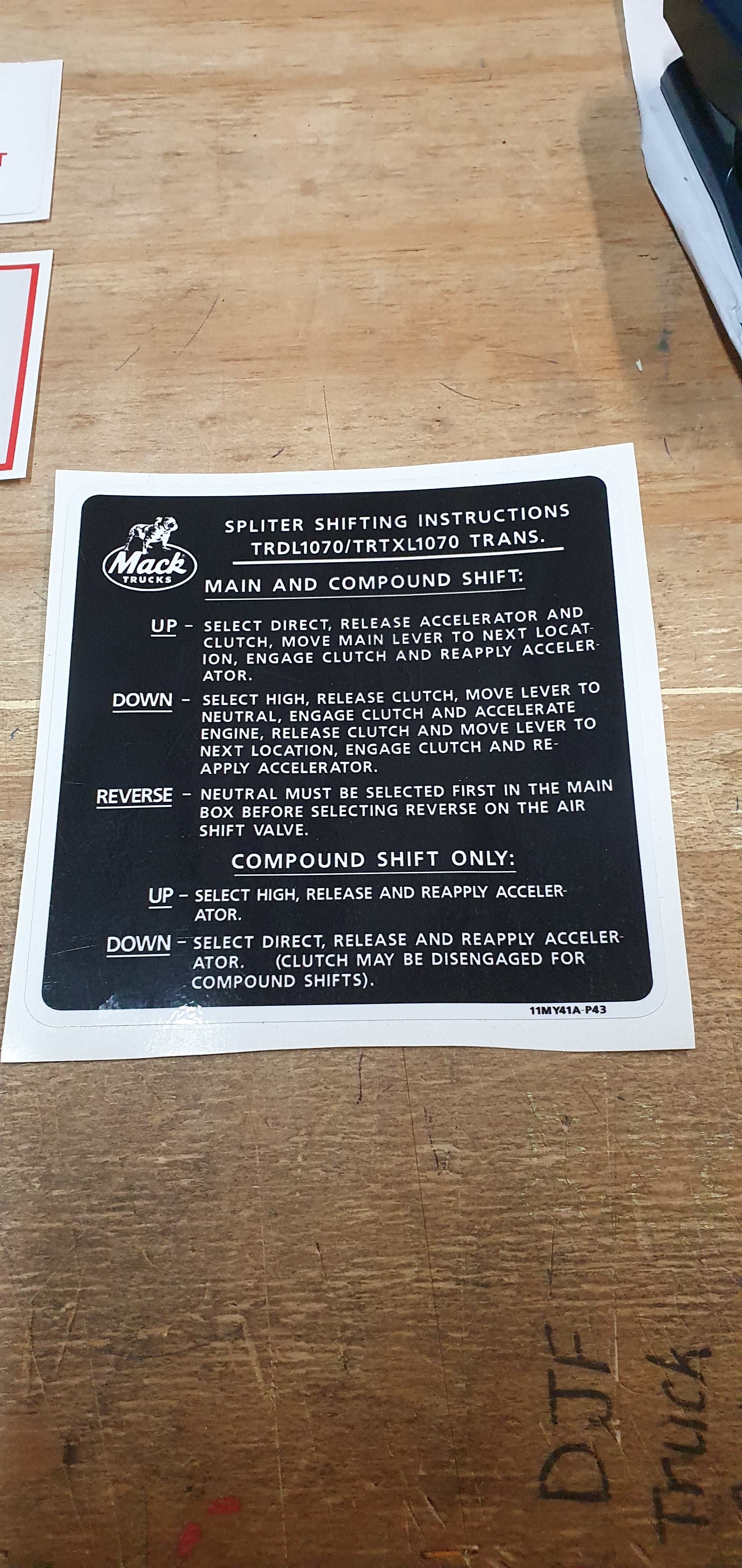 Shift Pattern Decals,