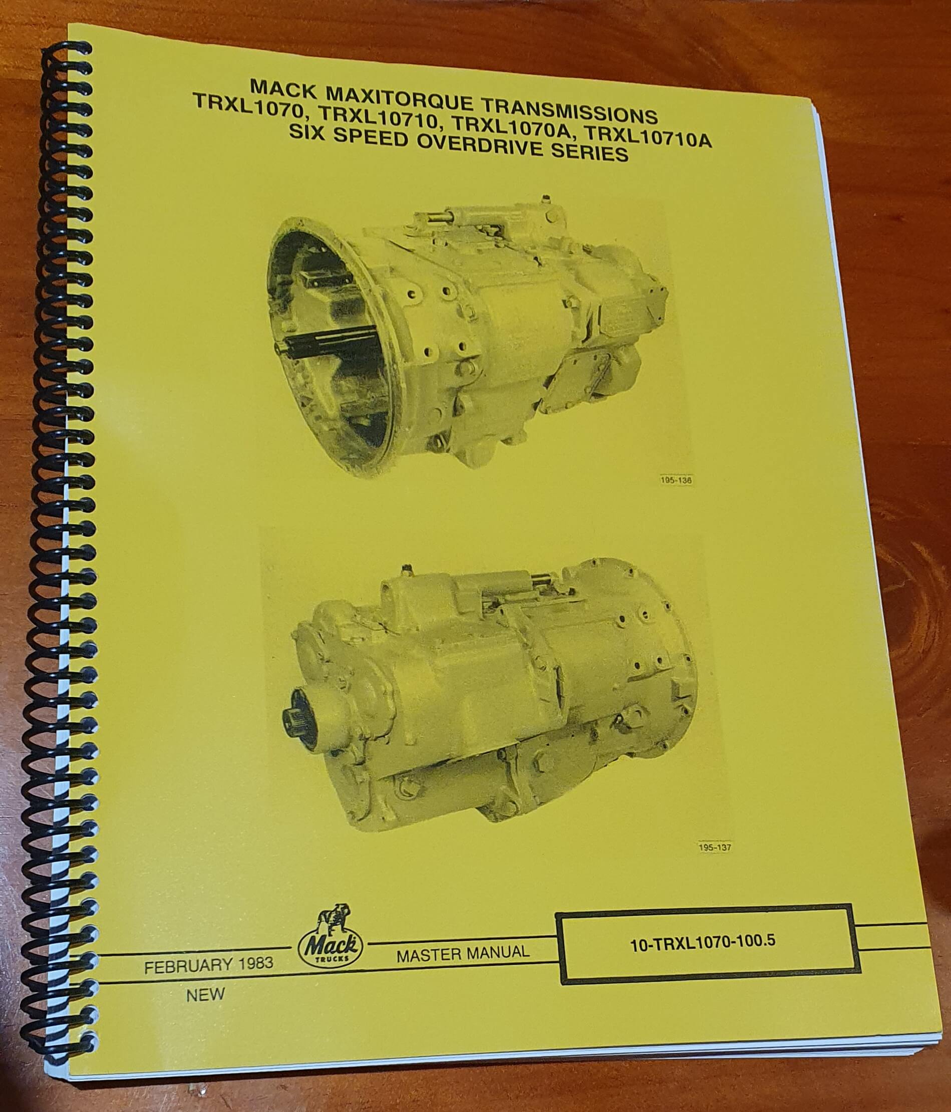 MACK MAXITORQUE SERVICE MANUALS