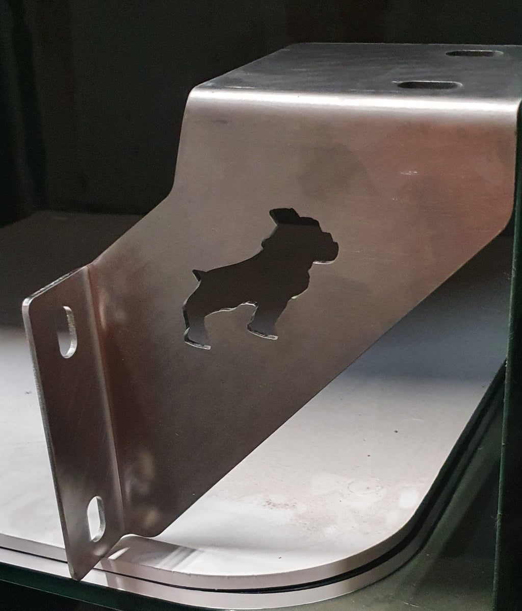 TITAN/TRIDENT TOP STEP STAINLESS STEEL FRONT STEP BRACKETS