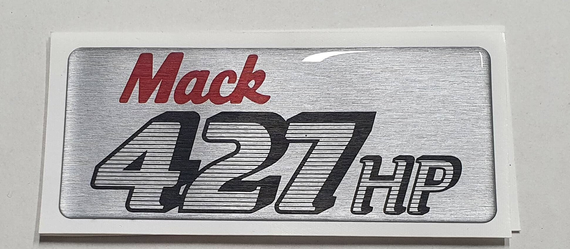 427hp Bonnet Decal (Bubble top finish)