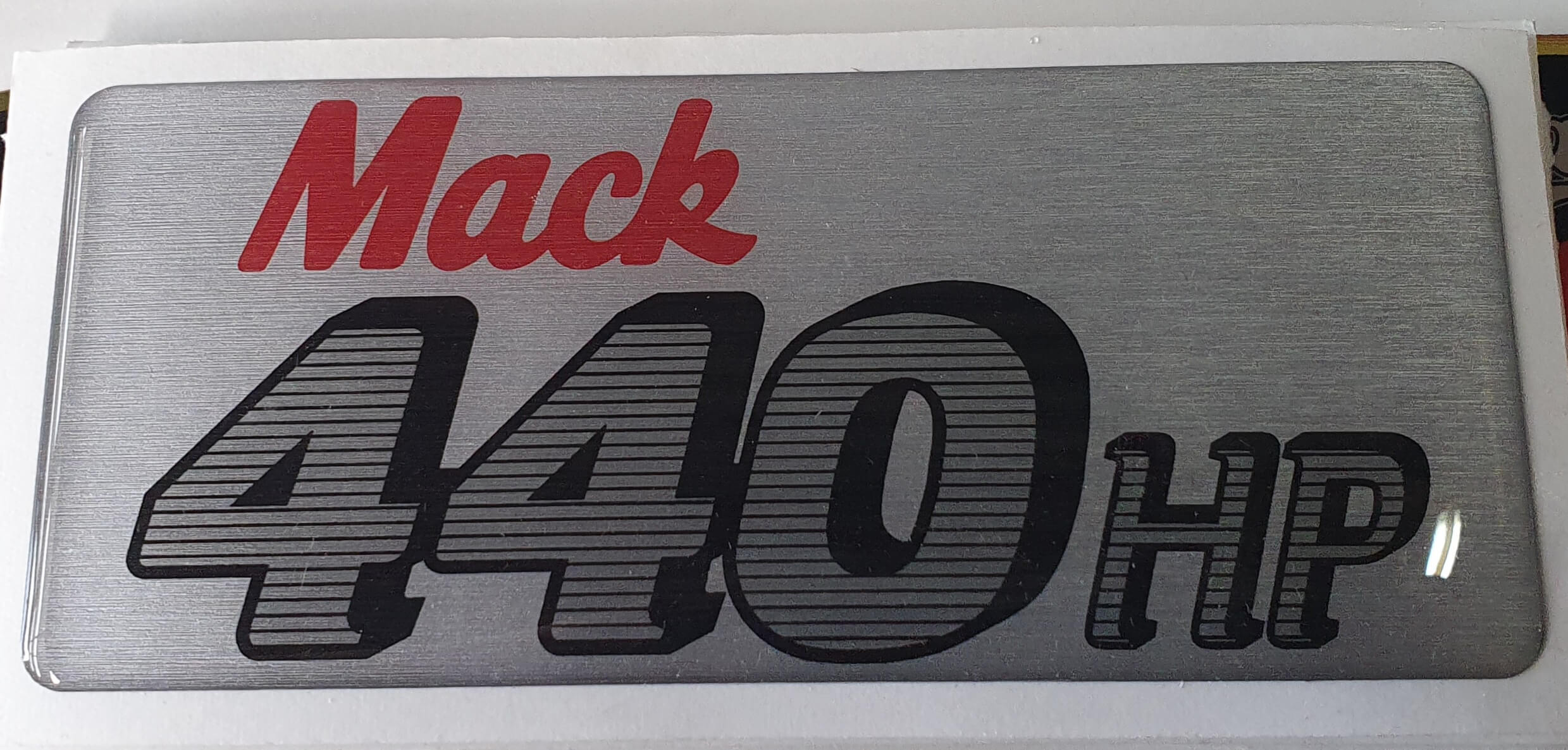 440hp Bonnet Decal (bubble top finish)