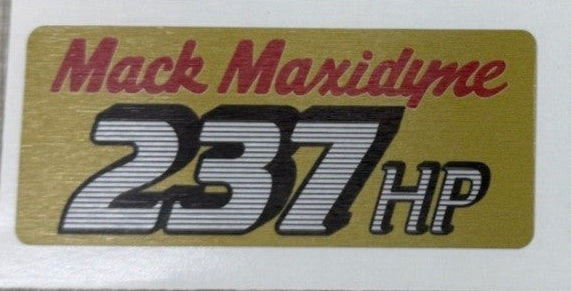 237hp MAXIDYNE Bonnet Decals