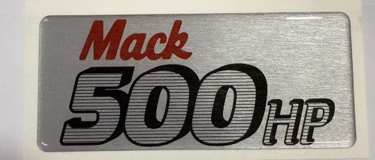 MACK 500 HP DECAL (BUBBLE TOP FINISH)