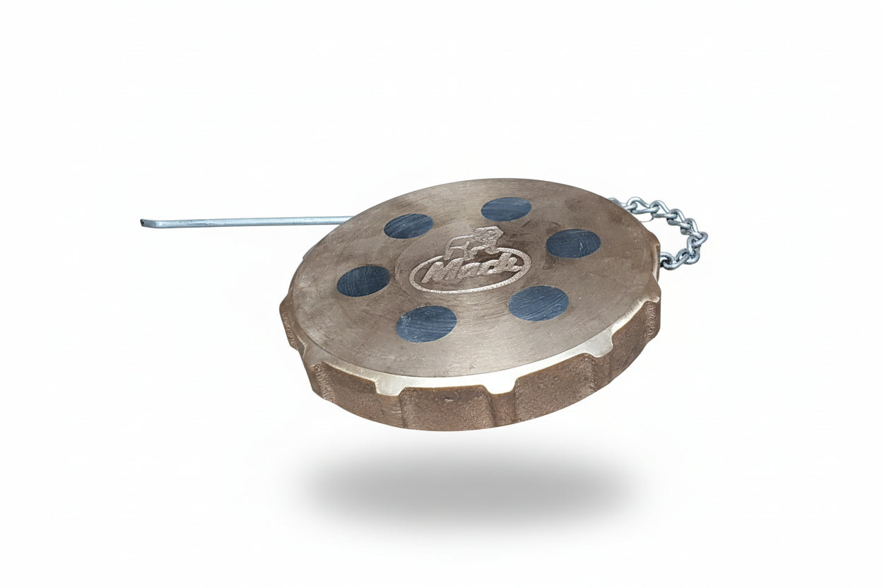 FUEL CAPS, 76MM POLISHED OR 4.5INCH BRASS