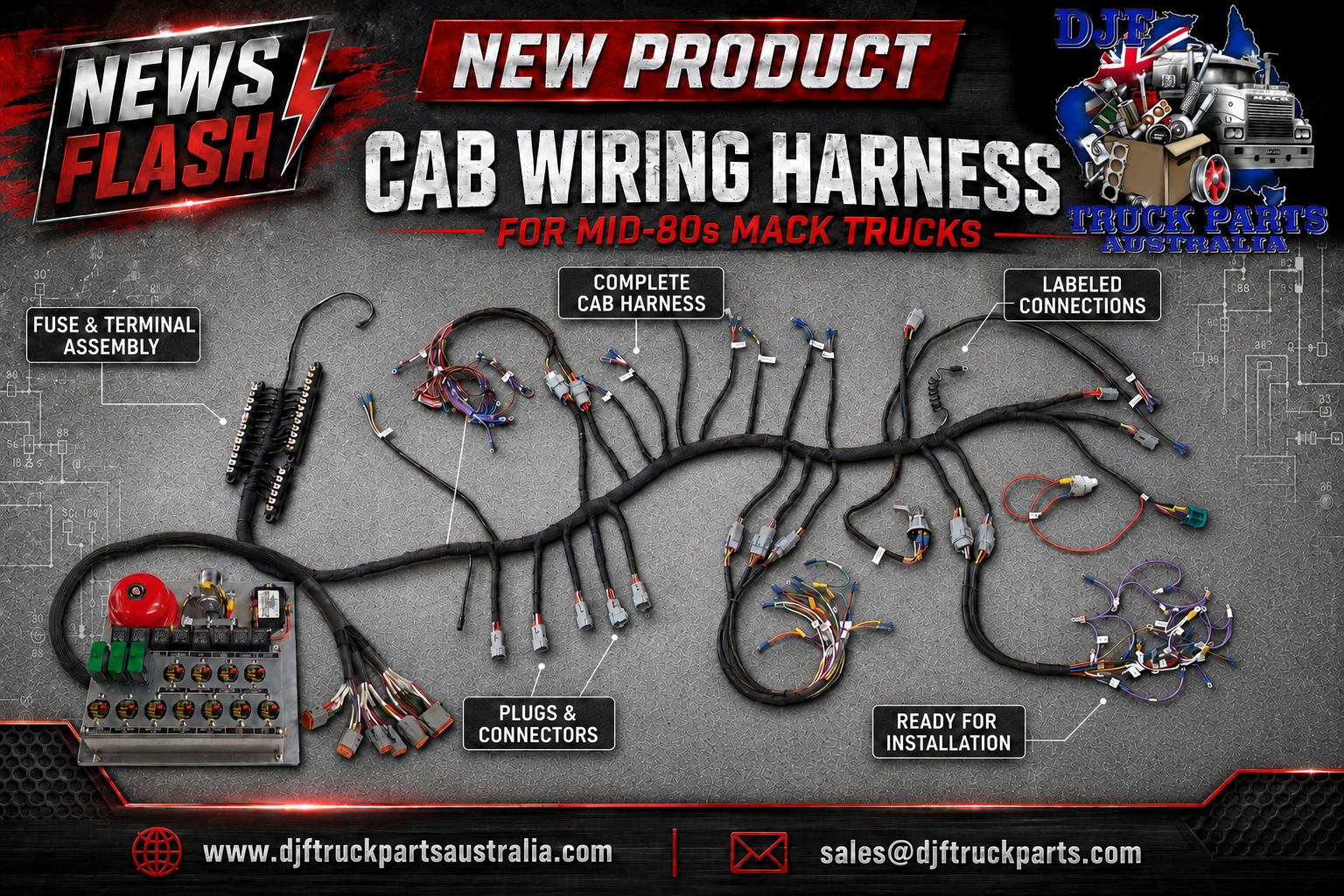 COMPLETE CAB WIRING HARNESS SUPERLINER/VALUELINER/R-MODEL