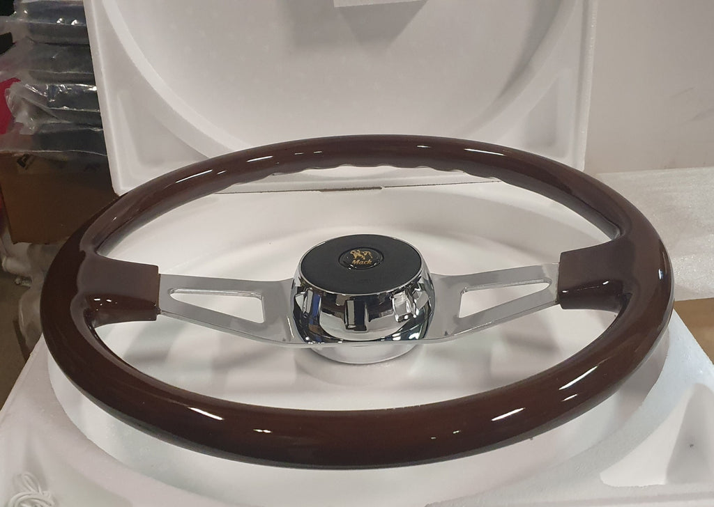 TIMBER STEERING WHEEL, SUIT MACK CH, TRIDENT, VICION, TITAN, SUPERLINER ETC