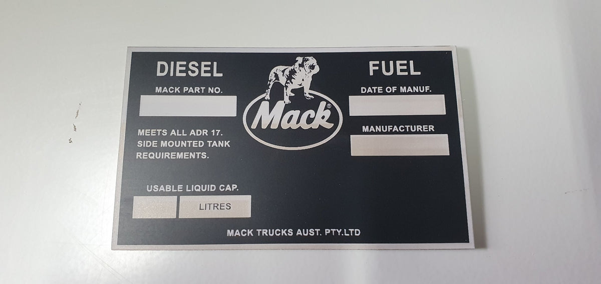 Fuel Loading Tags Fuel Tank ID Tags – DJF Truck Parts Australia